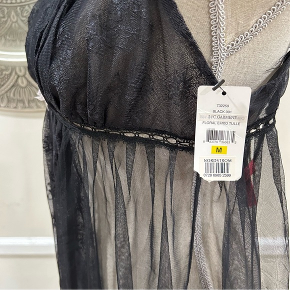 NWT Betsy Johnson black lingerie teddy with lace details - Size M - Picture 2 of 9